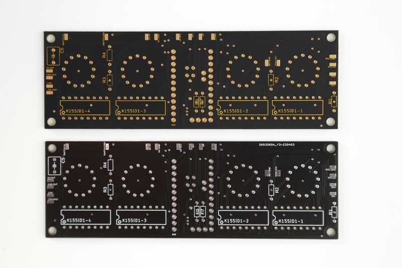 Four-Tube Nixie Clock PCB