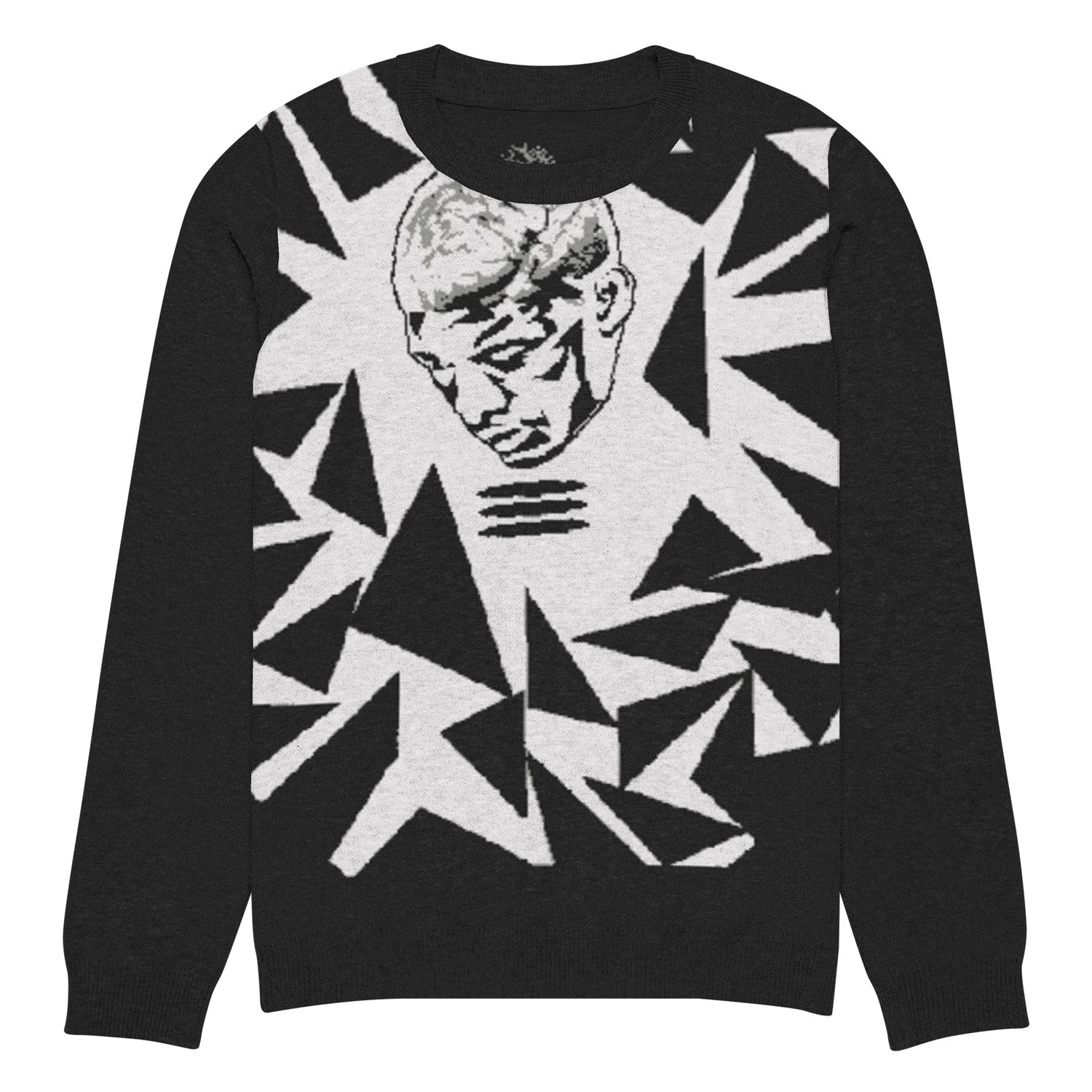 Shattered Thought Knitted crew neck sweater