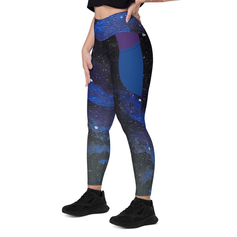 Calm Cosmic Chaos Leggings with Pockets