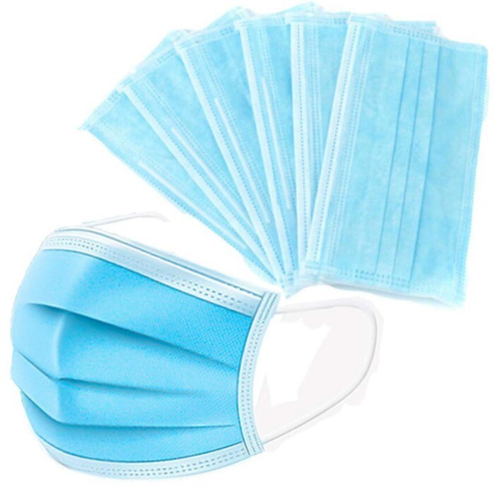 DISPOSABLE 3-PLY FACE MASKS (50s)