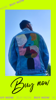 Hand Printed Denim