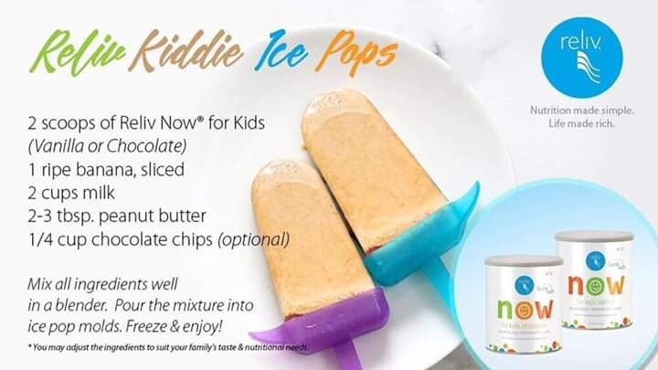 Reliv Now Kids Chocolate or Vanilla