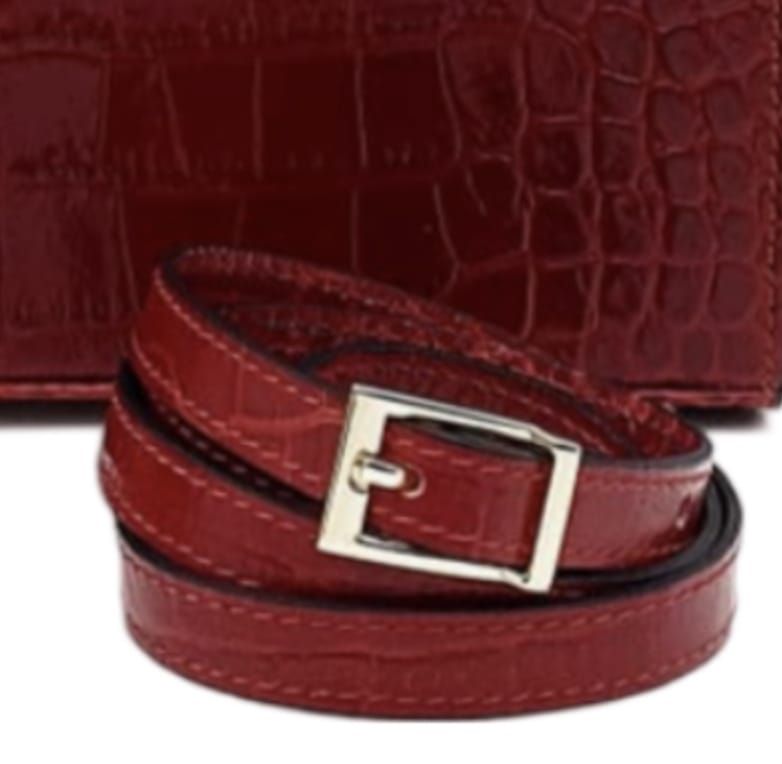 Leather strap in cocco leather