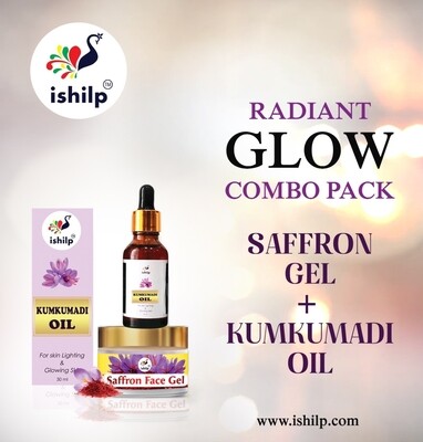 ishilp Kumkumadi Tailam &amp; Saffron Gel Combo (Book in 10% Flat Discount)