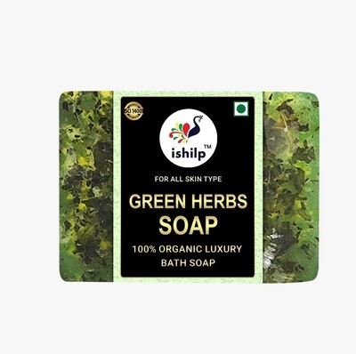 Green Herbs Soap (100% organic luxury bath soap)