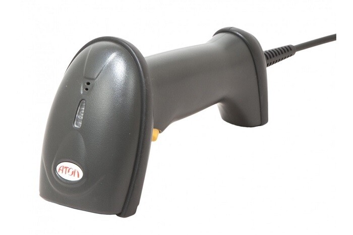 Сканер штрих-кода АТОЛ SB 1101 Plus, 1D Laser, без подставки, черный