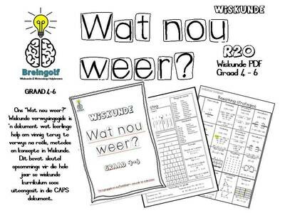 &quot;Wat nou weer?&quot; Wiskunde Verwysingsgids Graad 4-6