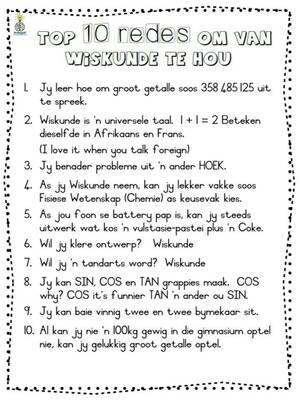 10 Redes Wiskunde