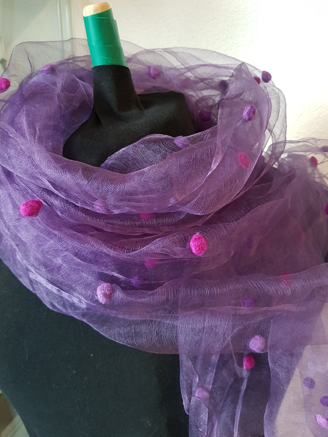 Seidenschal Violett
