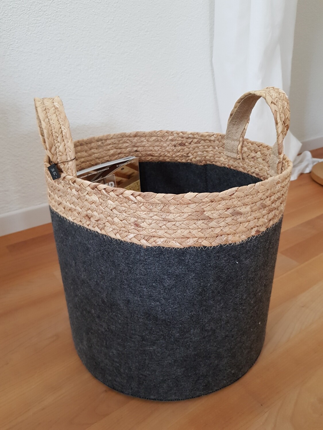 Korb anthrazit filz 33 cm