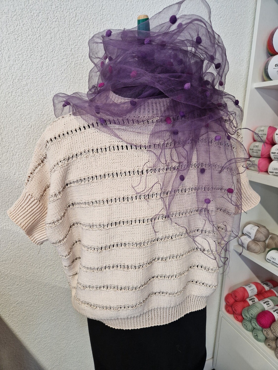 Strick Set Pullover Kurzarm S/M