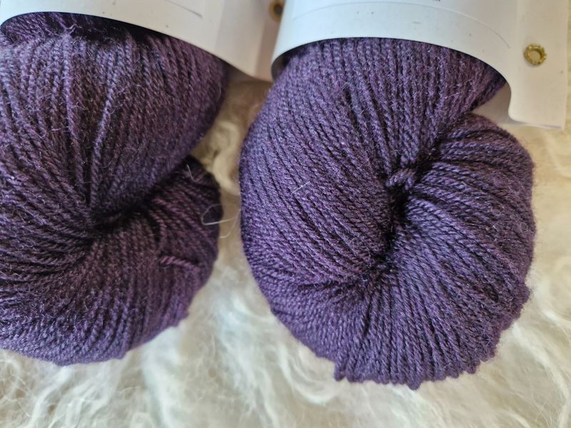 Wolle Kolibri Merino/Seide Aubergine