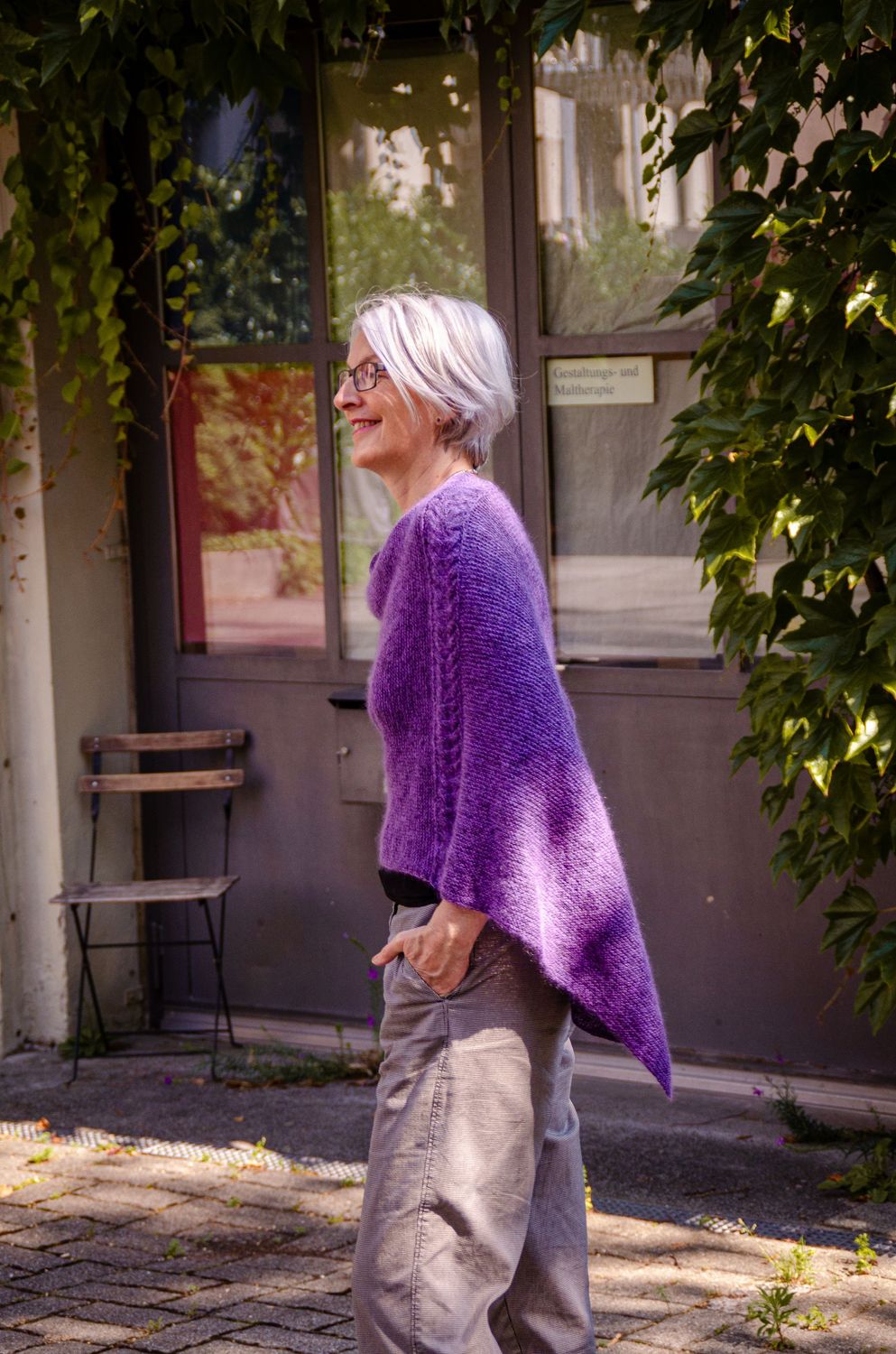 Strick Set Calla Poncho von Filziska