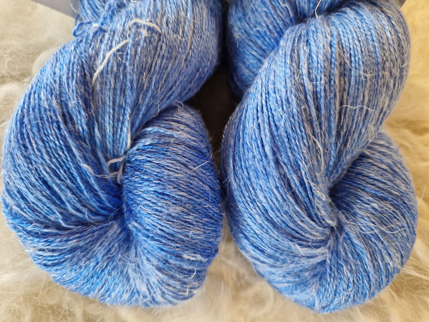 Wolle Kolibri Seide/Leinen Ultramarine hell