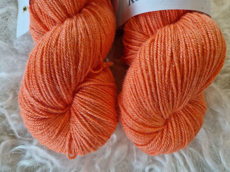 Wolle Kolibri Merino/Seide Hellorange