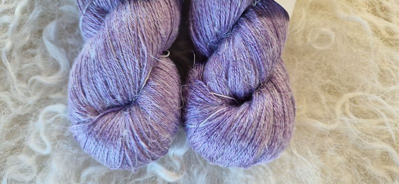 Wolle Kolibri Seide/Leinen Hellviolett