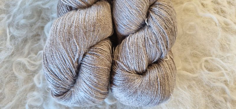 Wolle Kolibri Seide/Leinen Hellchocco