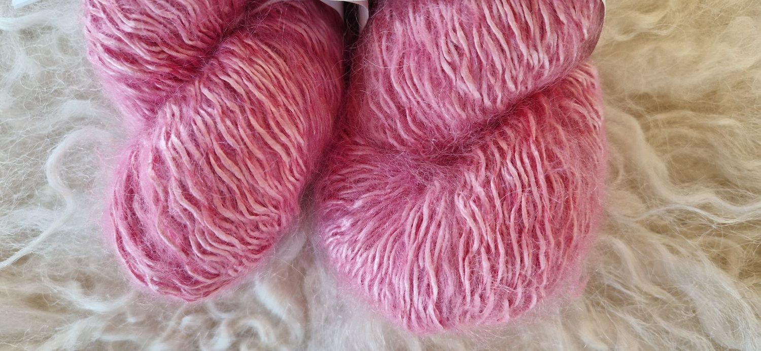 Wolle Kolibri Seide/SuperKidMohair Rosa