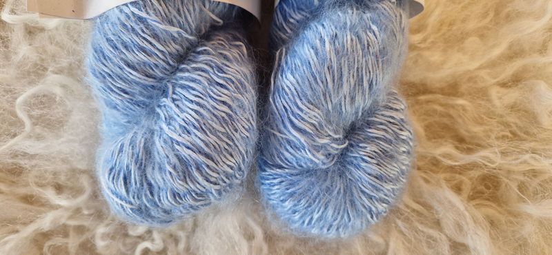 Wolle Kolibri Seide/SuperKidMohair Hellblau