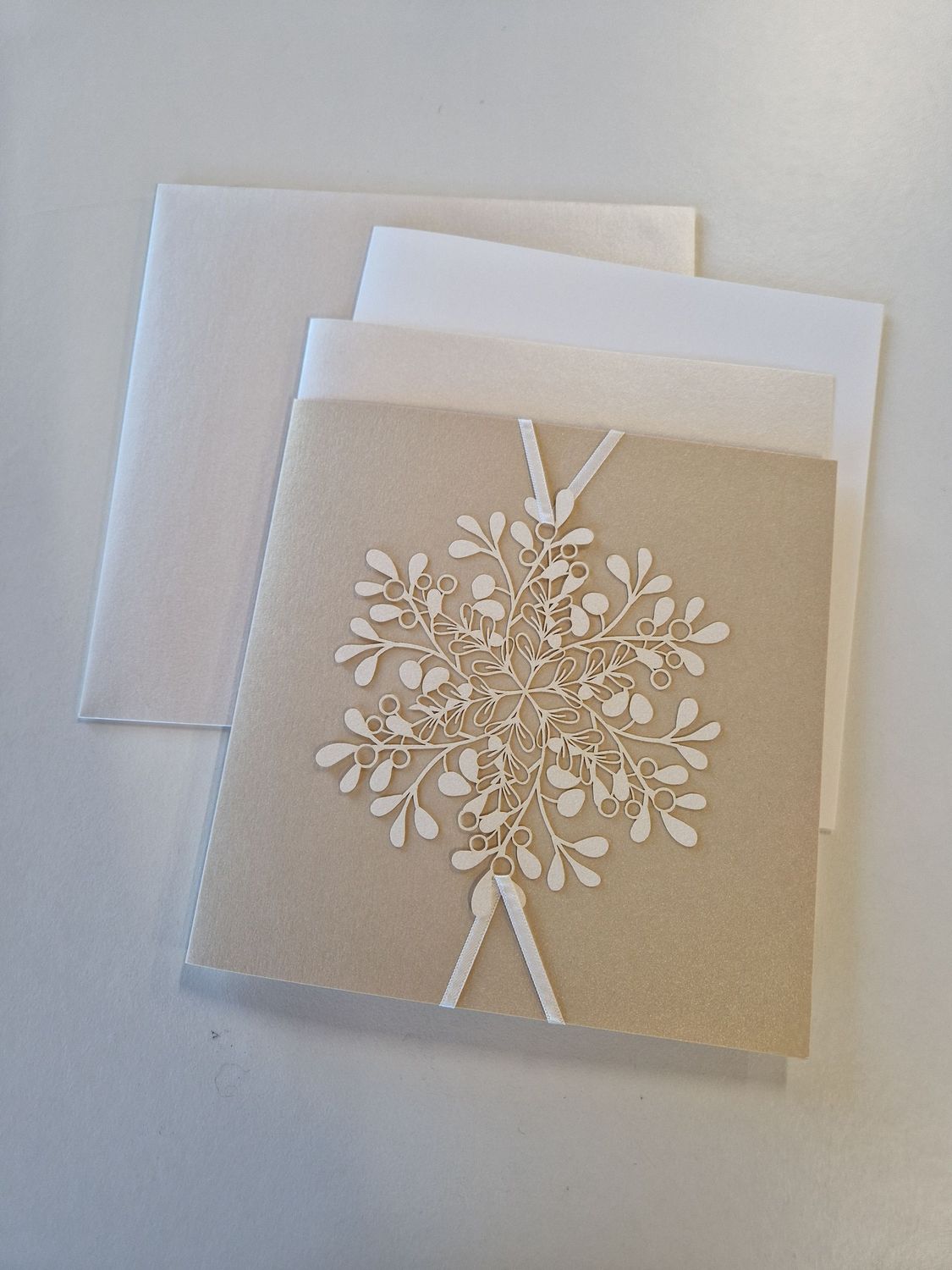 Doppelkarte Schneestern