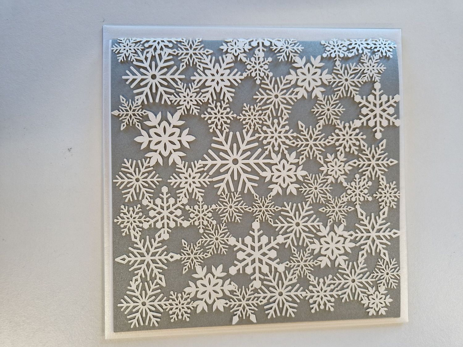 Doppelkarte div. Schneesterne