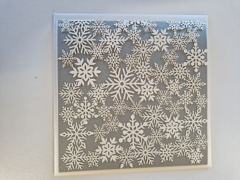 Doppelkarte div. Schneesterne