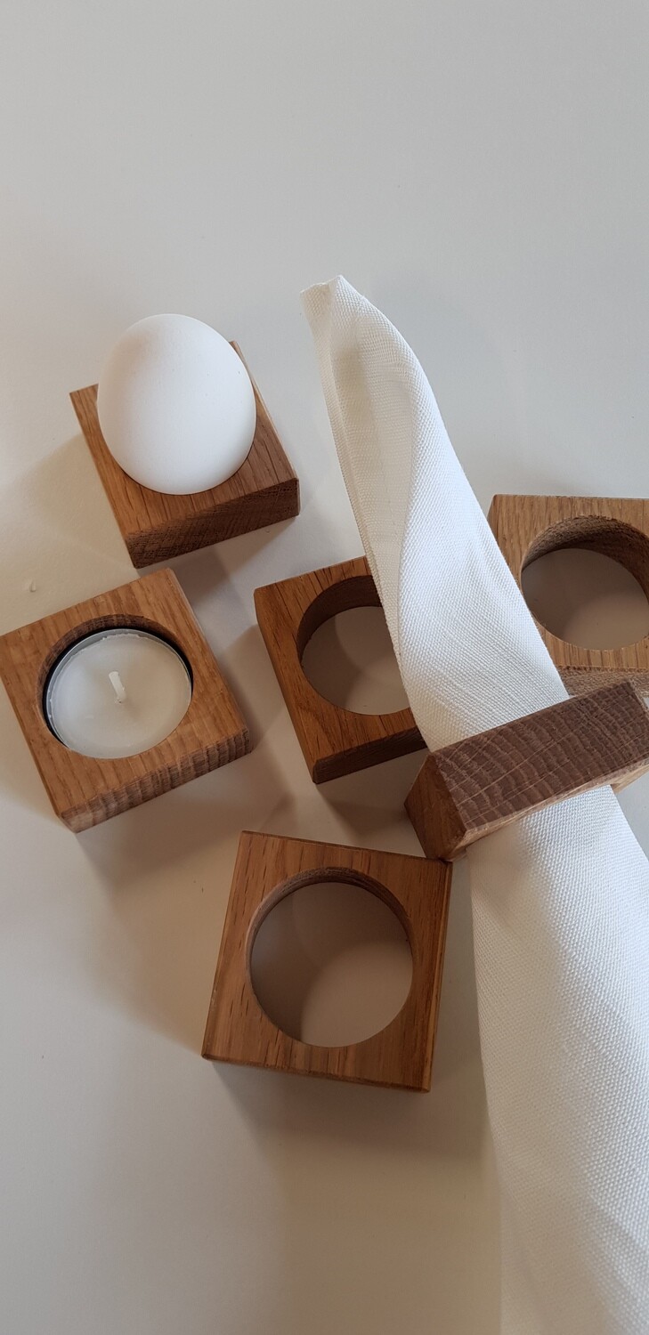 Holzringe für drei Fälle Holzringe für drei Fälle
