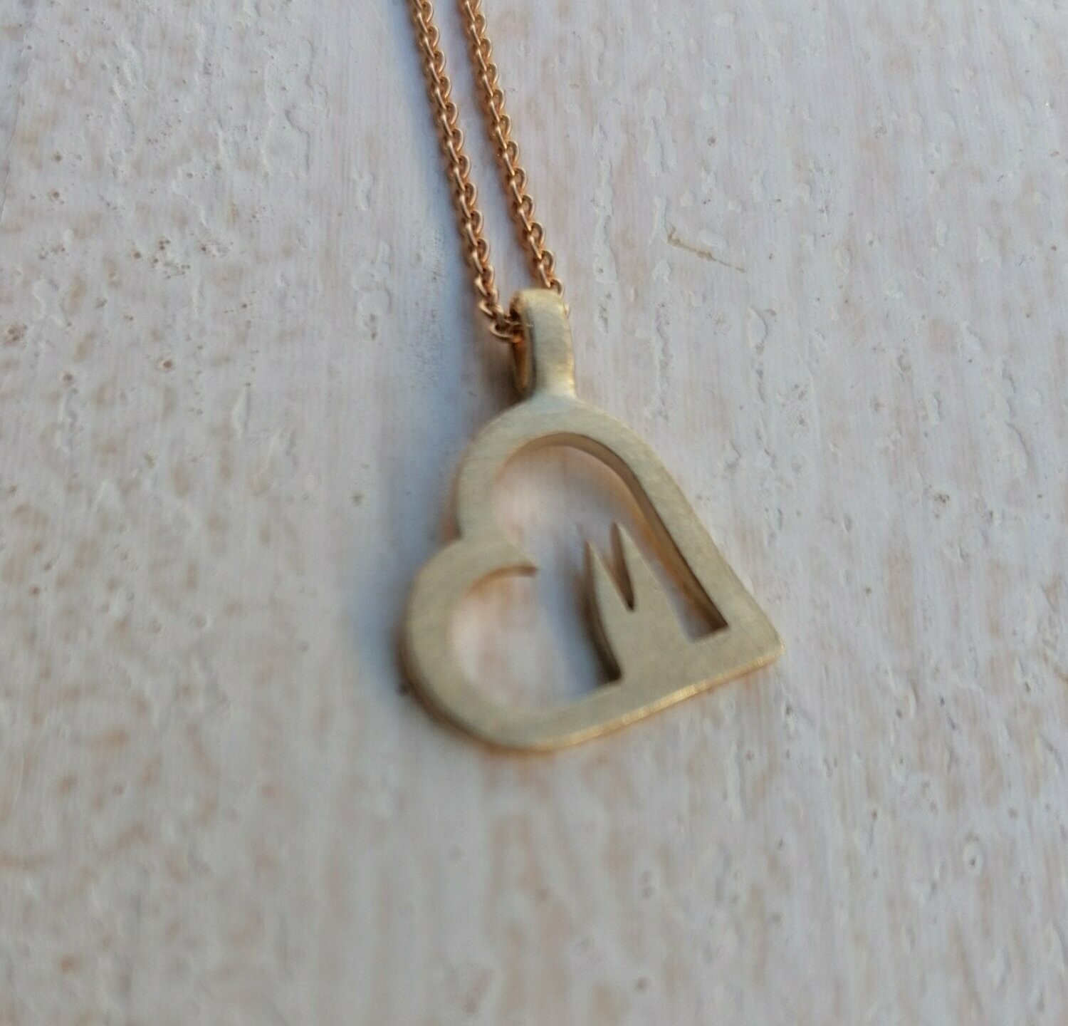 Anhänger "Kölner Liebe"  gold