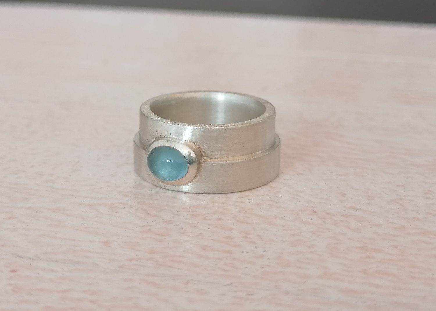Ring Stufe Aquamarin