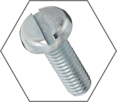 Slotted Pan Head Zinc Machine Screw