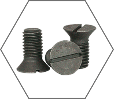 Slotted Flat Countersunk Head Plain Machine Screw