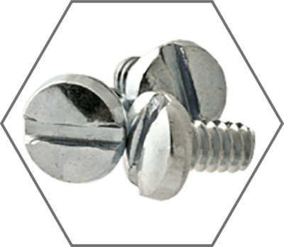 Slotted Binder Undercut Head Zinc Machine Screw