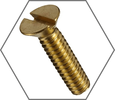 Slotted Flat Head Brass Machine Screw