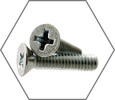 Metric Class 4.8 Phillips Flat Head Zinc Machine Screw