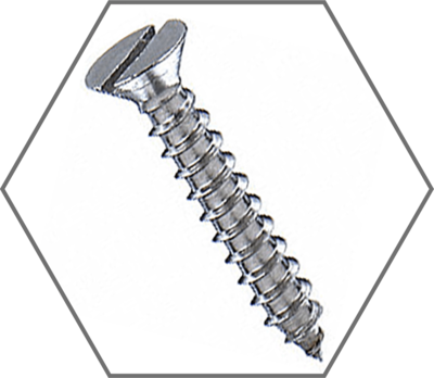 Slotted Flat Head Zinc Sheet Metal Screws