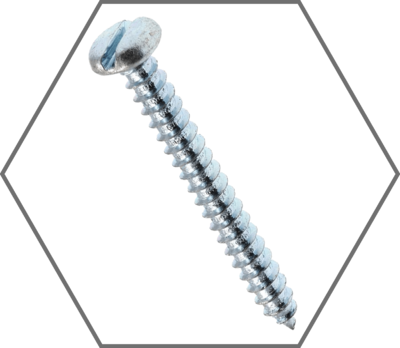 Slotted Pan Head Zinc Sheet Metal Screws