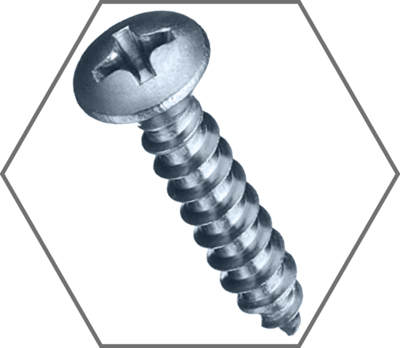 Phillips Oval Head Zinc Sheet Metal Screws