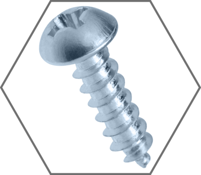 Phillips Round Head Zinc Sheet Metal Screws