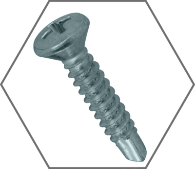 Phillips Oval Head Zinc Self-Drilling Screws