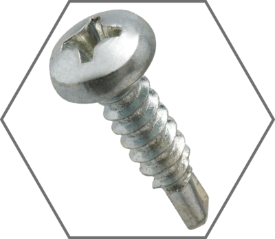 Phillips Pan Head Zinc Self-Drilling