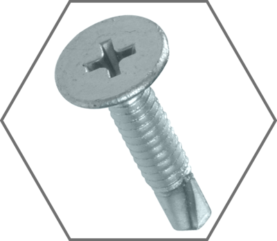 Phillips Wafer Head Zinc Self-Drilling Screws