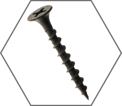 Black Phosphate Bugle Head Phillips Drywall Screws