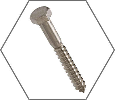 Stainless Steel Hex Lag Screws