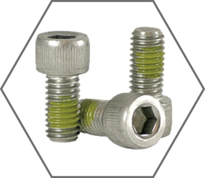 Grade 18-8 Stainless Steel Socket Head Cap Screws w/ Nylon Patch