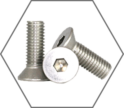 Grade 316 Stainless Steel Flat Socket Head Cap Screws