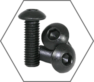 Metric Class 12.9 Black Oxide Finish Button Head Socket Cap Screws