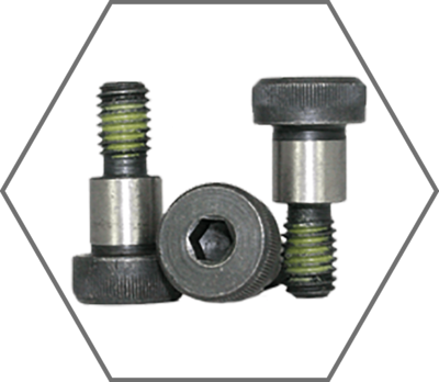 Black Oxide Finish Socket Shoulder Screws w/ Nylon Patch