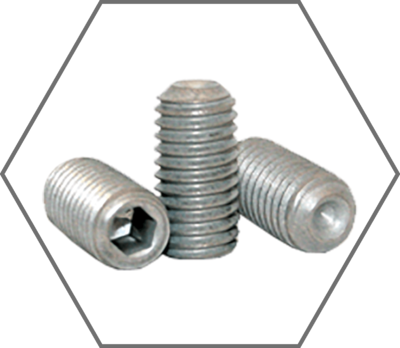 Zinc Finish Cup Point Socket Set Screws