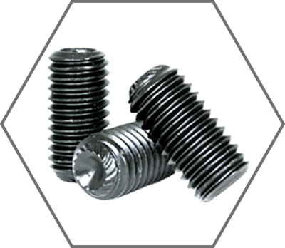 Black Oxide Finish Knurled Cup Point Socket Set Screws