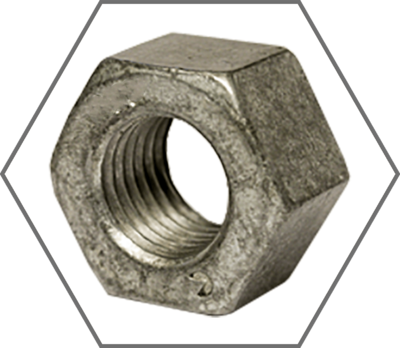 Grade 2H A194 Hot-Dipped Galvanized Finish Heavy Hex Nuts (USA)